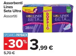 Carrefour Market Assorbenti Lines Seta Ultra offerta