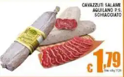 Sacoph Cavazzuti salame aquilano p.s. schiacciato offerta