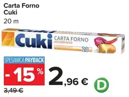 Carrefour Market Carta Forno Cuki offerta