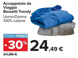 Carrefour Market Accappatoio da Viaggio Bassetti Trendy offerta