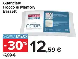 Carrefour Market Guanciale Fiocco di Memory Bassetti offerta