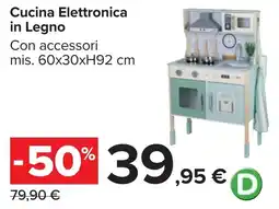 Carrefour Market Cucina Elettronica in Legno offerta