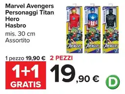 Carrefour Market Marvel Avengers Personaggi Titan Hero Hasbro offerta