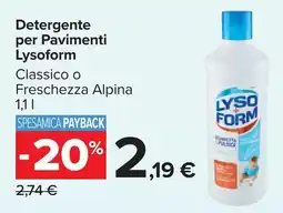 Carrefour Market Detergente per Pavimenti Lysoform offerta
