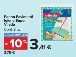 Carrefour Market Panno Pavimenti Igiene Super Vileda offerta