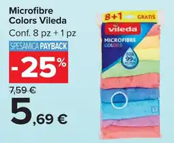 Carrefour Market Microfibre Colors Vileda offerta