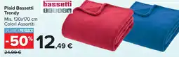 Carrefour Market Plaid Bassetti Trendy offerta