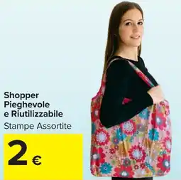 Carrefour Market Shopper Pieghevole e Riutilizzabile offerta