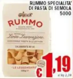 Sacoph Rummo specialita' di pasta di semola offerta