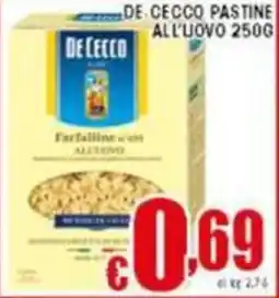 Sacoph De cecco pastine all'uovo offerta
