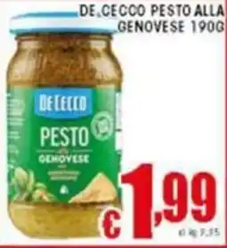Sacoph De cecco pesto alla genovese offerta