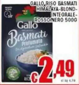 Sacoph Gallo, riso basmati himalaya-blond- integrale- rosso nero offerta