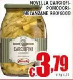 Sacoph Novella carciofi- pomodori-melanzane offerta