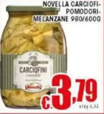 Sacoph Novella carciofi- pomodori-melanzane offerta