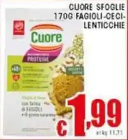 Sacoph Cuore sfoglie fagioli-ceci-lenticchie offerta