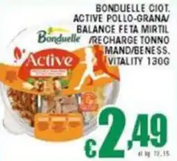 Sacoph Bonduelle ciot. active pollo-grana/ balance feta mirtil offerta