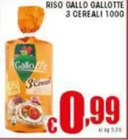 Sacoph Riso gallo gallotte 3 cereali offerta