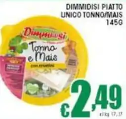 Sacoph Dimmidisi piatto unico tonno/mais offerta