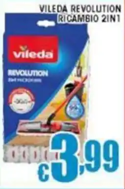 Sacoph Vileda revolution ricambio 2in1 offerta