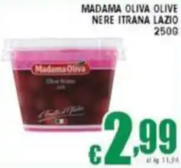 Sacoph Madama oliva olive nere itrana lazio offerta