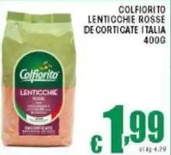 Sacoph Colfiorito lenticchie rosse de corticate italia offerta