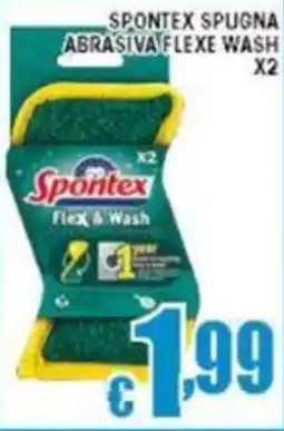 Sacoph Spontex spugna abrasiva flexe wash x2 offerta