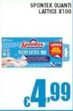 Sacoph Spontex guanti lattice x100 offerta
