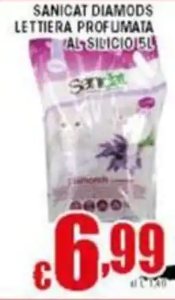 Sacoph Sanicat diamods lettiera profumata al-silicio offerta