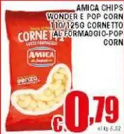 Sacoph Amica chips wonder e pop corn cornetto al formaggio-pop corn offerta