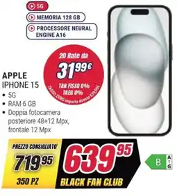 Trony APPLE iphone 15 offerta