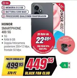Trony HONOR Smartphone 400 5G offerta