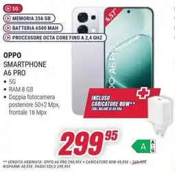 Trony OPPO smartphone A6 PRO offerta