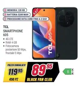 Trony TCL smartphone 605 offerta
