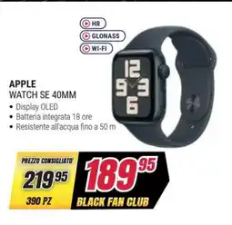 Trony APPLE Watch se 40MM offerta