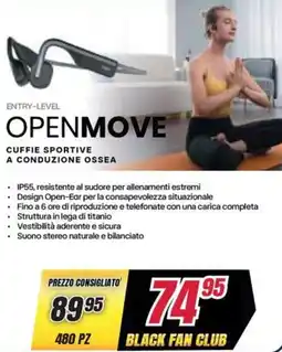 Trony SHOKZ Openmove cuffie sportive a conduzione ossea offerta