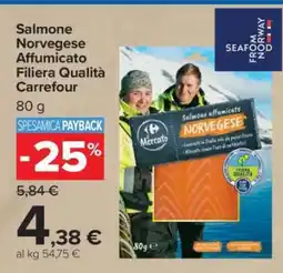 Carrefour Salmone Norvegese Affumicato Filiera Qualità Carrefour offerta