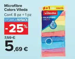 Carrefour Microfibre Colors Vileda offerta