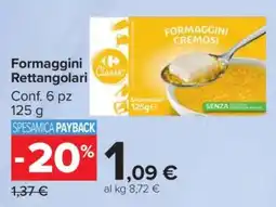 Carrefour Formaggini Rettangolari offerta