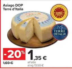 Carrefour Asiago DOP Terre d’Italia offerta
