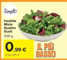Carrefour Insalata Mista Quattro Gusti offerta