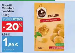 Carrefour Biscotti Carrefour con Mela offerta