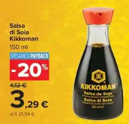 Carrefour Salsa di soia Kikkoman offerta