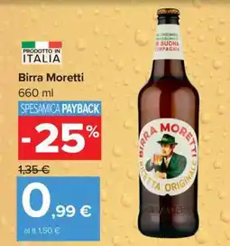 Carrefour BIRRA MORETTI offerta