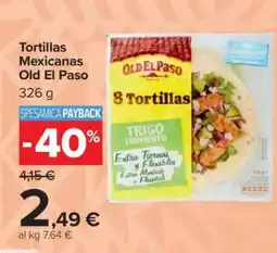 Carrefour Tortillas Mexicanas Old El Paso offerta