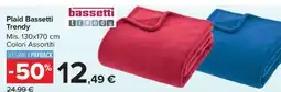 Carrefour Plaid Bassetti Trendy offerta
