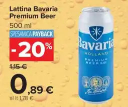 Carrefour Lattina Bavaria Premium Beer offerta