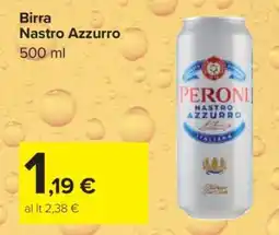 Carrefour Birra NASTRO AZZURRO offerta