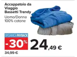 Carrefour Accappatoio da Viaggio Bassetti Trendy offerta