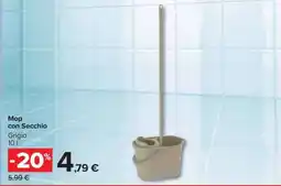 Carrefour Mop con Secchio offerta