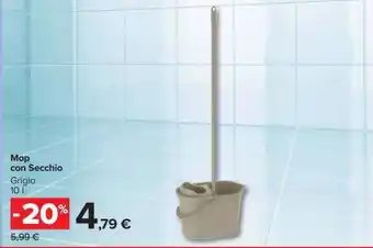 Carrefour Mop con Secchio offerta